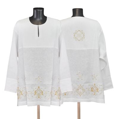 embroidered clergy surplice