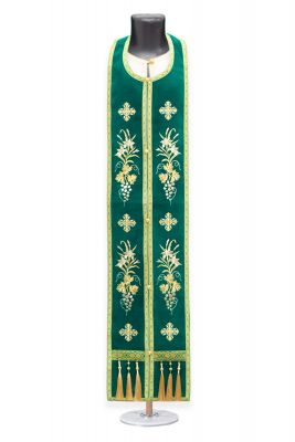 orthodox priest vestment velvet with holy Trinity