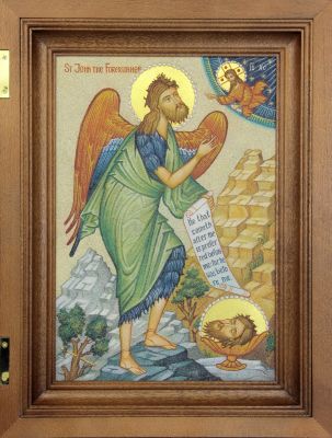 Stone Icon of St. John the Forerunner 