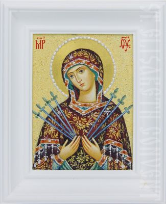 Mother of God of the Seven Arrows - icons from gemstones