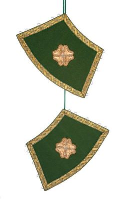 embroidered green epitrachelion
