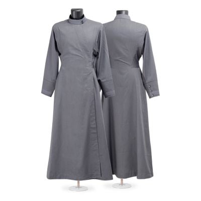 grey undercassock with embroidery on the cuffs