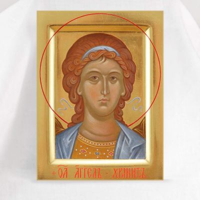 Painted Icon Guardian Angel 