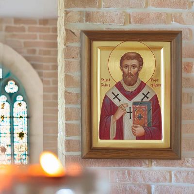 icon of st Caius Pope of Rome