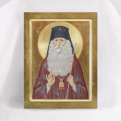 hand-painted icon of st seraphim zvezdinsky