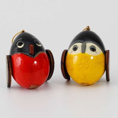 robin tree ornament wooden