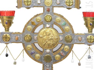 exclusive orthodox Table altar seven-branch candelabrum to order