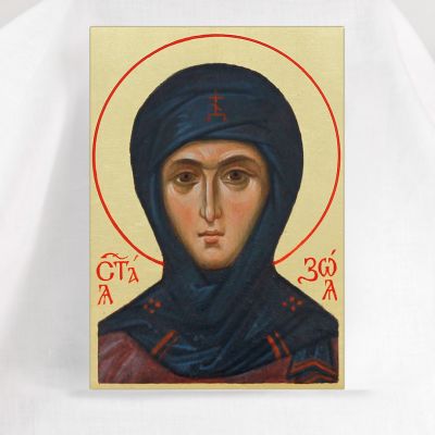 Hand-painted icon of St Zoe of Rome