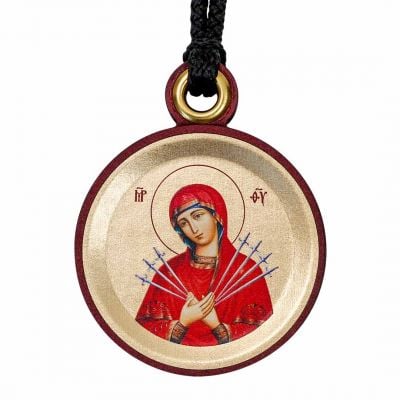hanging car medallion of Christ