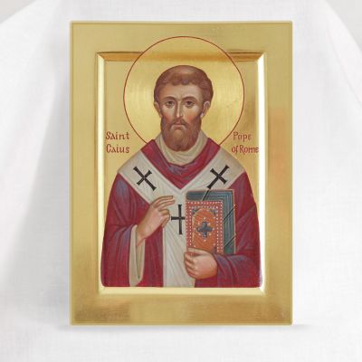 icon of st Caius Pope of Rome