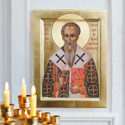 St Callistus Patriarch of Constantinople icon