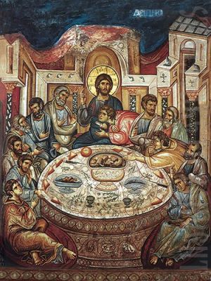 printed Icon The Last Supper