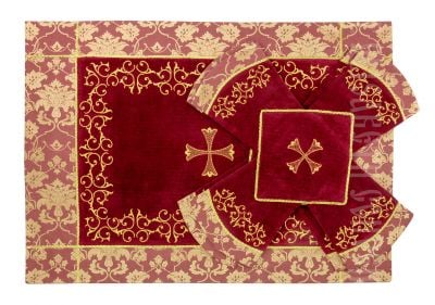 Red Velvet Chalice Covers & Veil 