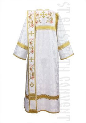 white deacon's vestment to measure