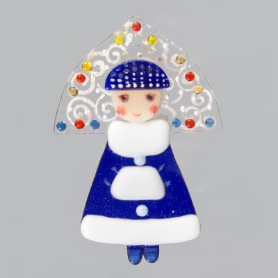 glass Santa Claus's granddaughter 