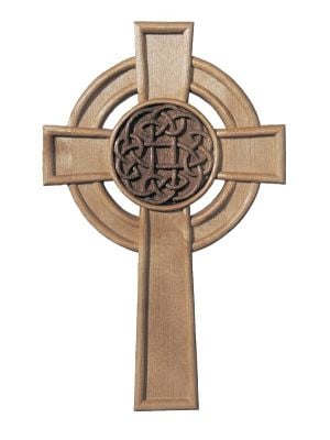 wooden carved cross blessing