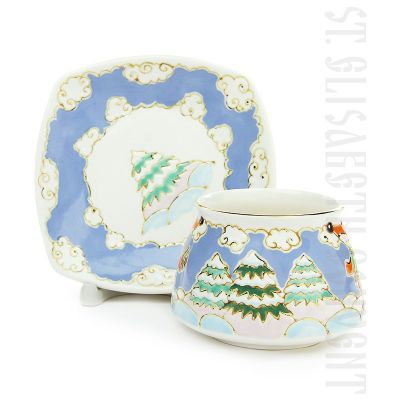 Foxes in scarves Cup & Saucer Set