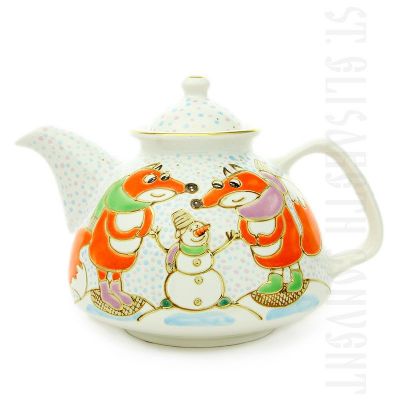 Handmade Teapot in scarves