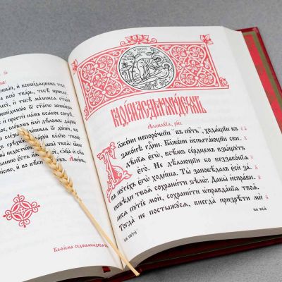 Church Slavonic psalter for analogion