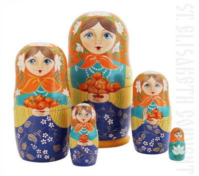 Tangerines Nesting Doll Set