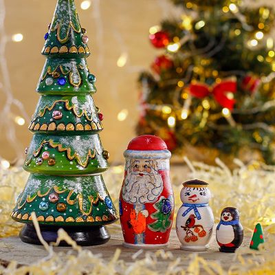 set of Christmas gifts for kids with a horse