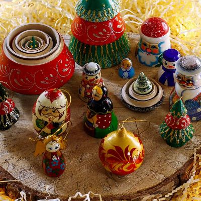handpainted Cristmas tree decoratons