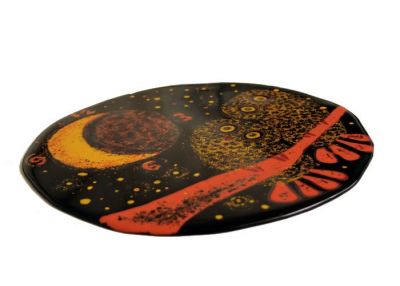 Slab Glass Wall Clock