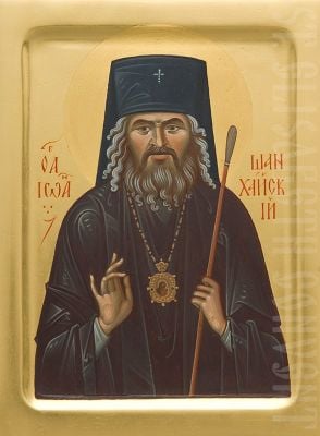 hand-painted icon of St John of Shanghai
