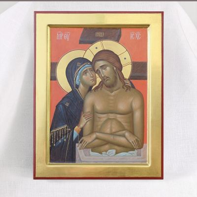 painted icon of weep not for me mother