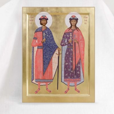 Martyrs and Passion-Bearers Boris and Gleb Icon