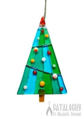 handmade glass Christmas Tree