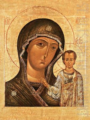 printed icon Mother of God of Kazan 