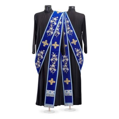 Protodeacon Orarion with Lily embroidery