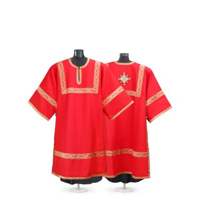 Blue gabardine altar boy sticharion
