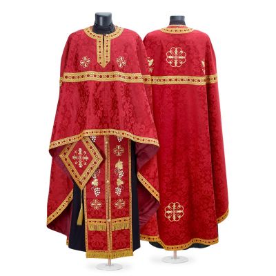 Greek-style Priest Vestment with Embroidery ind156