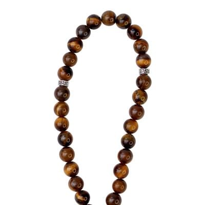 30 beads rosary with gemstones and tassel