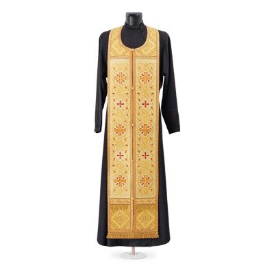 Russian style golden priest vestment with Deesis embroidery