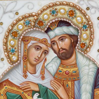 sts peter and fevronia icon