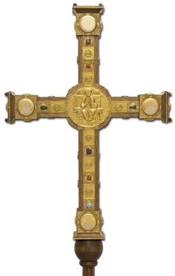 Handmade Sanctuary Cross with Gemstones