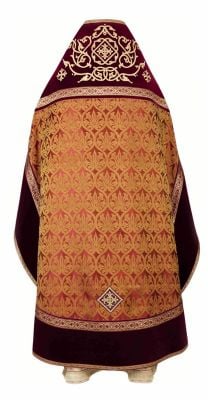 burgundy priest vestment