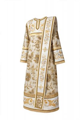 white color deacon`s vestment 