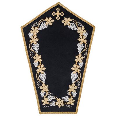 black Holy Table Cross Napkin 