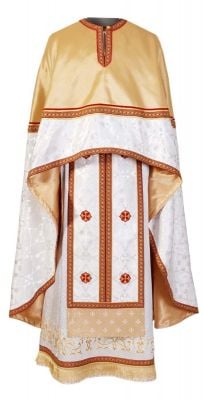 white priest vestment