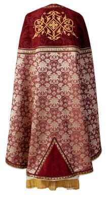 burgundy priest vestment