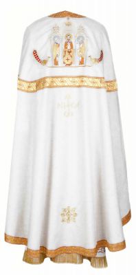 white priest vestment