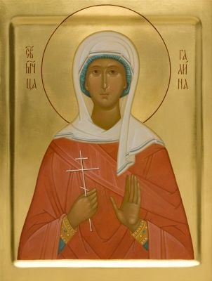 Icon of St Galina of Corinth