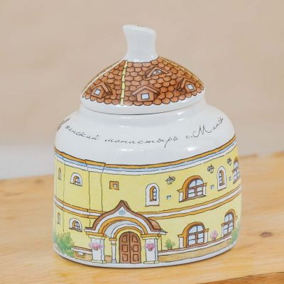 Ceramic sugar bowl a walk through the monastery