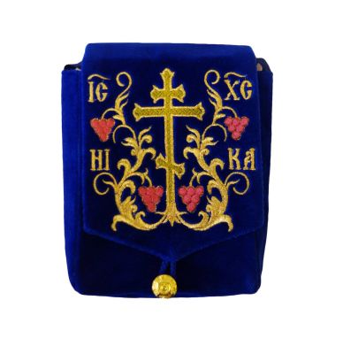 blue velvet portable Tabernacle