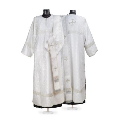 Blue deacon Vestment and orarion with crosses 
