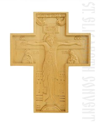 hand-carved cross small